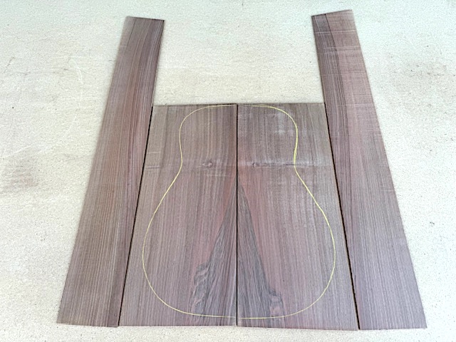 French Walnut Acoustic Guitar Set